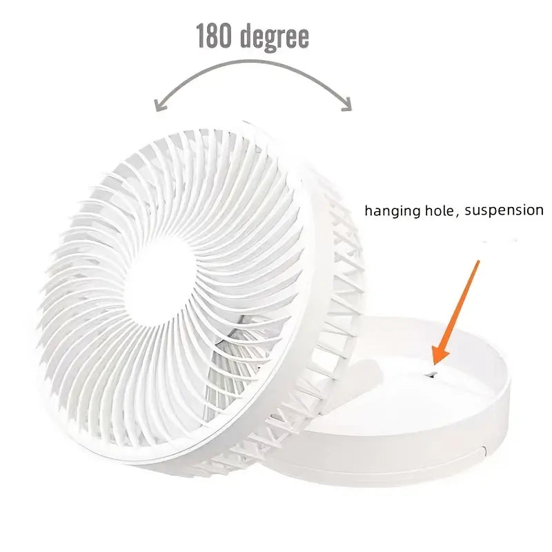 Neuclo Adjustable Rechargeable Fan With 3 Speeds