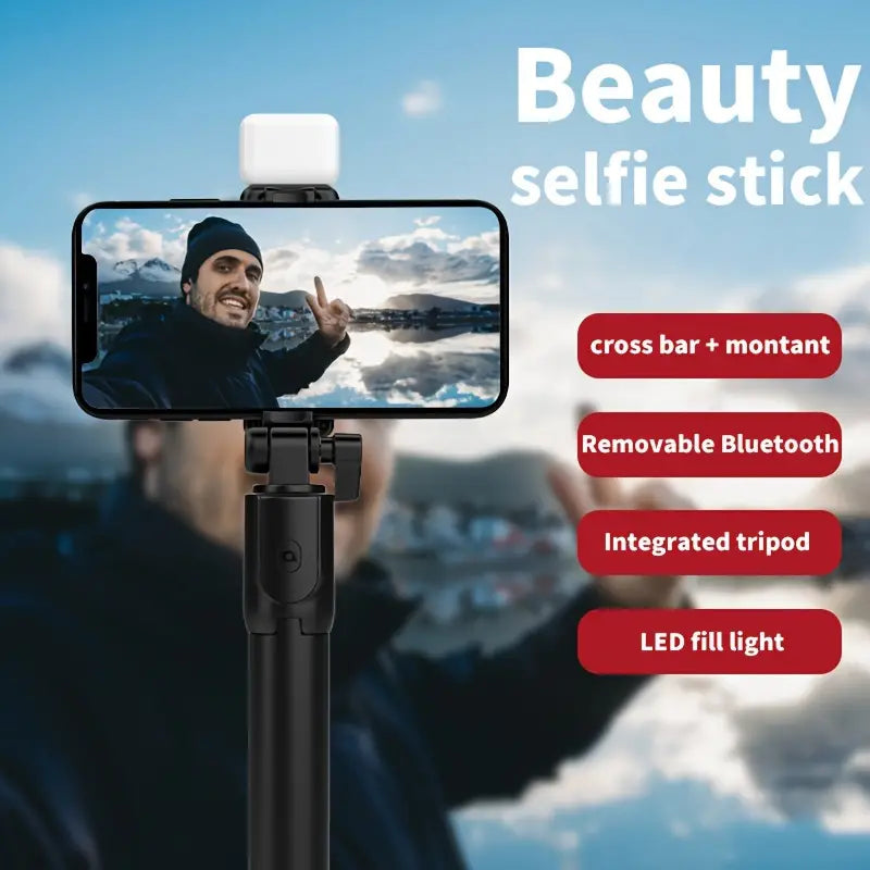 R1S Fill Light Selfie Stick