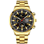 Load image into Gallery viewer, Deyros E1 Men Business Stainless Steel Quartz Watch
