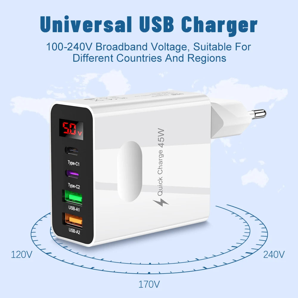 Novo 45W USB Fast Charger