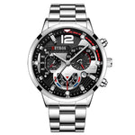 Load image into Gallery viewer, Deyros E2 Men Business Stainless Steel Quartz Watch
