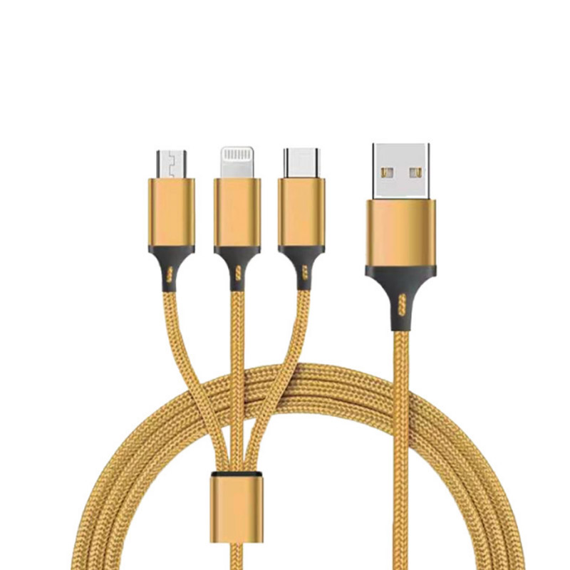 Novo Braid USB Multi 3 in 1 Fast Charging Data USB Cable