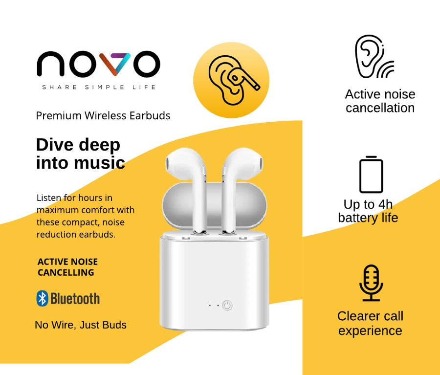 Novo Premium TWS Wireless Earbuds
